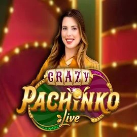 Crazy Pachinko online game logo by Evolution on glorioncasino.gr.com